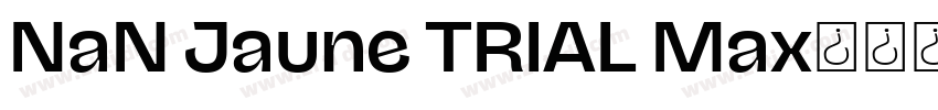NaN Jaune TRIAL Max字体转换